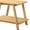 Oak + Shelves + Desk + MDF + Rubber Wood, variant on Mid-Century Modern Wood Shelf End Table with Storage, Off-White Finish for Living Room, Bedroom, Small Space Nightstand