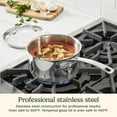 thumbnail image 5 of Cuisinart Advantage Pro Series 2.5 Qt Stainless Steel Saucepan with Tempered Glass Lid, 5 of 11