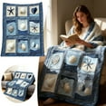 thumbnail image 6 of Gallickan Oceans Throw Blanket, Shells Starfish Print Flannel Blanket, Coastal Beach Themed Plush Throw, Soft Blanket for Sofa Bed and Coastal Decor, C, 6 of 6