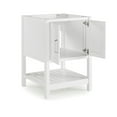 thumbnail image 6 of Alaterre Furniture 24in Wood Bathroom Vanity with Soft-Close Doors, White, 6 of 8