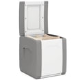 thumbnail image 1 of Gymax Deck Box Patio Container w/ Lockable Lid Weatherproof Plastic Storage Bin Gray & White, 1 of 9