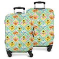 thumbnail image 2 of Pioneer Flower Floral Print Pattern Luggage Cover,Stretch Luggage Protective Sleeve with Top & Side Openings, Reinforced Stitching Gift Ideas for Students Professionals,S(18-20in), 2 of 7