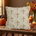 thumbnail image 5 of Decorations Couch Pillow Covers Cushion Cover Cozy Boho Farmhouse Cushion Cover with Tassels Soft Accent Pillowcase Decorative Linen Fringe Throw Pillow Covers, 5 of 7