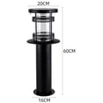 thumbnail image 2 of Solar outdoor column cap lamp waterproof cylindrical lawn lamp villa garden lawn lamp home landscape courtyard decoration small street lamp ,Saving Energy, 2 of 4