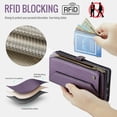 thumbnail image 2 of Compatible with Samsung Galaxy S25 Edge Wallet Case, 10 Card Slots & 1 Zipper Coin Pocket & 1 Cash Slot & 1 Cash Pocket & Lanyard & Crossbody Strap & Kickstand & RFID Blocking Phone Case, Purple, 2 of 7