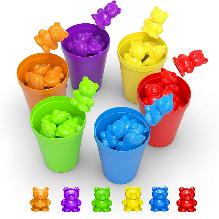 Bmag Counting Bears with Matching Sorting Cups, Preschool Learning Toys  Color Recognition and Math Learning Games, STEM Educational Toy Gift for  Kids Age 3 4 5 Year Old Boys Girls - Yahoo Shopping