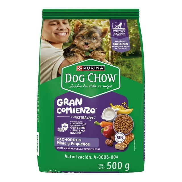 Alimento para Perro Purina Dog Chow Cachorro Minis y Pequeños Carne y Pollo 500 g
