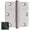 Brass, variant on Baldwin 1435031I 0.25 in. Radius Corner Hinge, Non-Lacquered Brass