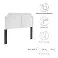thumbnail image 6 of Cynthia Performance Velvet Twin Headboard, White, 6 of 9