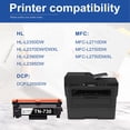thumbnail image 4 of High Yield TN-730 Toner Cartridge - 1 Pack Black Compatible TN-730 Toner Replacement for Brother MFC-L2710DW Printer, 4 of 5
