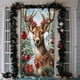 thumbnail image 4 of Linnome Santa Claus Pattern Christmas Door Cover 35x71 Inches, Festive Holiday Door Decoration for Home and Parties, 4 of 6