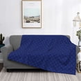 thumbnail image 2 of Fotbe Navy Blue Manta de Franela con Estampado, Manta Ultrasuave para Cama, Sofá, Auto, Hipoalergénica y Antibolitas-50"x40", 2 of 6