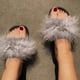 thumbnail image 5 of Moda Mujer Casual Furry Bright Diamond Sandalias planas Zapatos Flip Flop Wmkox8yii  hj789, 5 of 9