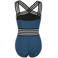 thumbnail image 5 of Hilor Womens One Piece Swimsuits Front Crossover Bathing Suits Sexy Mesh Monokini Swimwear, 5 of 9