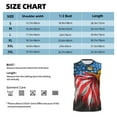 thumbnail image 4 of Disketp Eagle Head With American Flag Sleeveless Tshirts for Men, Muscle Shirts for Men Dry Fit Tank Top-Large, 4 of 5