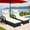 White, variant on Uforic Outdoor Rattan Chaise Lounge with Cushions, Built-In Storage, Gray and Navy, 1Pcs
