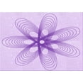 thumbnail image 1 of Ahgly Company Indoor Rectangle Patterned Heliotrope Purple Area Rugs, 4' x 6', 1 of 1