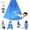 Star-blue, variant on Sensory Swing, Indoor & Outdoor Sensory Swing for Kids & Adults, Double Layer Therapy Cuddle Swing for Kid with Autism, Holds up to 300lbs, Pink