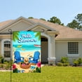 thumbnail image 2 of Amhnf Hello Summer Beach Scene Garden Flag For Home Outdoor Garden Yard Decor 12x18 inch, 2 of 5
