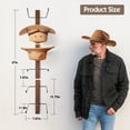 thumbnail image 3 of Perchero de Pared para Sombreros Cowboy TIPSYTREE de Madera y Metal con 6 Ganchos, 3 of 9