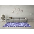 thumbnail image 3 of Ahgly Company Indoor Rectangle Medallion Blue Traditional Area Rugs, 5' x 7', 3 of 4