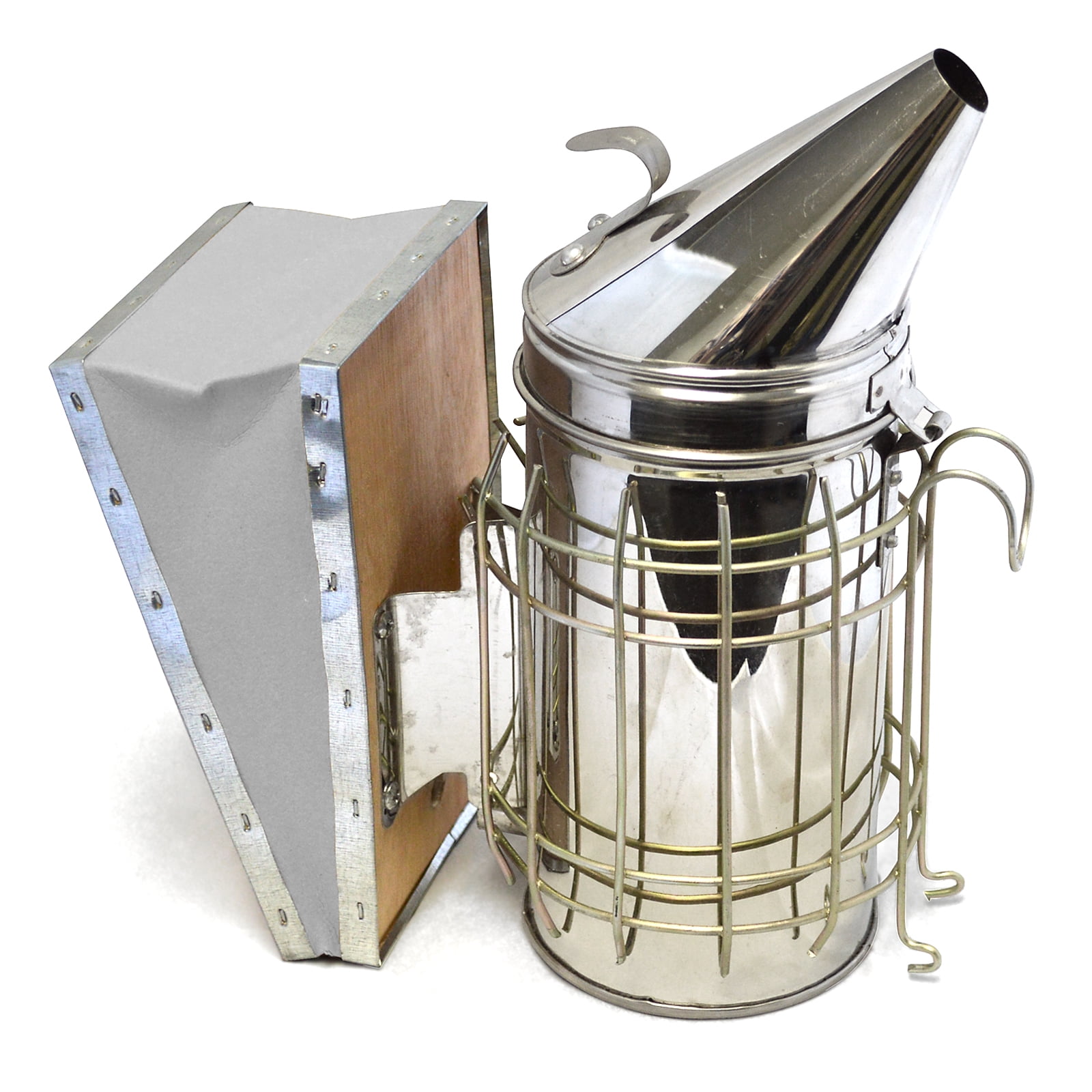 COZ Bee Hive Smoker Stainless Steel with Heat Shield Protection