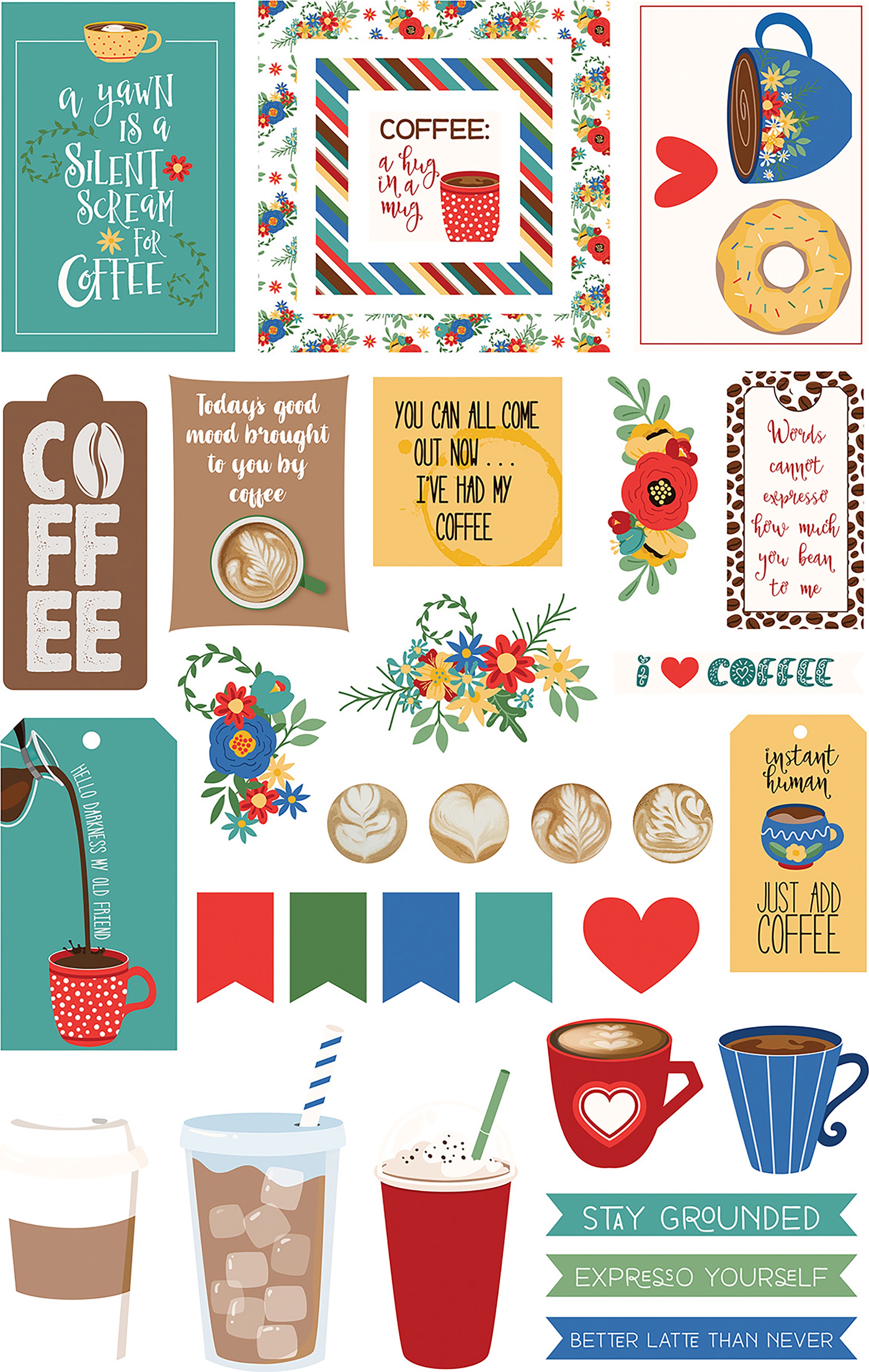 Photoplay Daily Grind Ephemera Cardstock DieCuts