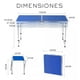 thumbnail image 5 of Mesa Plegable Tipo Portafolio 1.20 M Con 4 Sillas Portátiles azul, 5 of 10