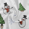 thumbnail image 2 of Coolnut 60" Christmas Snowman Round Tablecloth, Waterproof Stain and Wrinkle Resistant Washable Decorative Table Covers for Kitchen Dining Tabletop Party Outdoor Picnic, 2 of 7
