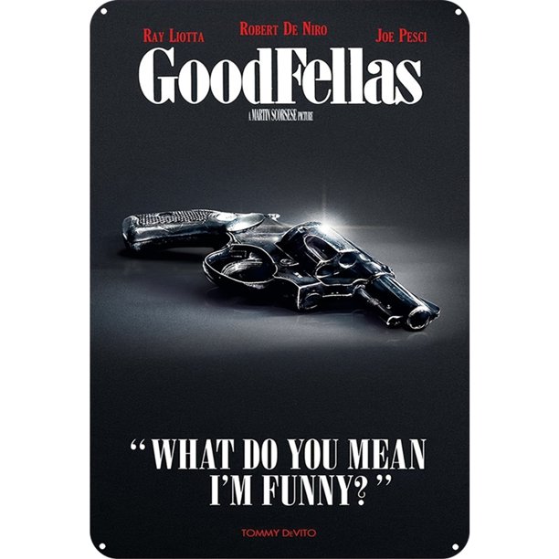 Placa Metal Vintage GoodFellas Pintura Hierro Rectangular Artística Pared 20x30cm