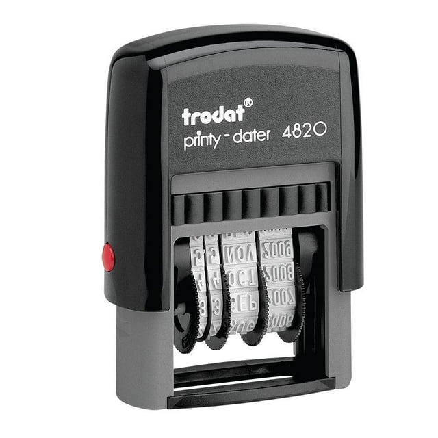 Trodat 74005 Printy Dater 4820 Automatic Self-Inking Dater English - 1 Each