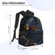 thumbnail image 2 of Disketp Elegant Gold Scrollwork Mochila Ligera Clásica con Múltiples Bolsillos, Mochila Casual para Hombre y Mujer, Ideal para Escuela, Trabajo y Viajes, 2 of 6