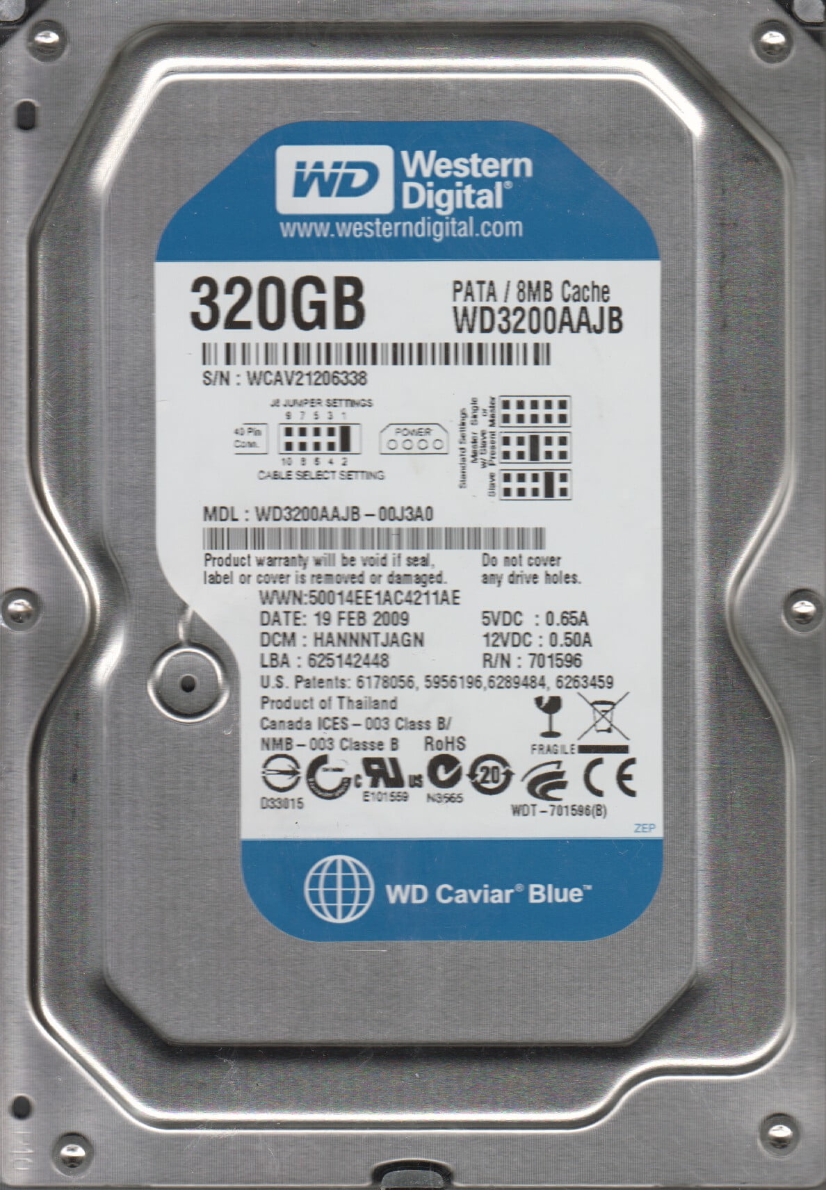 Western Digital 3TB SATA HDD - Internal 3.5