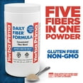 thumbnail image 3 of Yerba Prima Daily Fiber Formula - 20 oz Powder - Concentrated Blend of Soluble and Insoluble - with Psyllium Seed Husks, Acacia Gum, Apple Fiber for Bulk - Dietary Bulking Supplement - Regularity, 3 of 7
