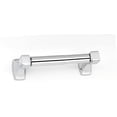 thumbnail image 4 of Alno A6560-PB/NL Cube 7-1/2" Wide Double Post Toilet Paper Holder - Brass, 4 of 6