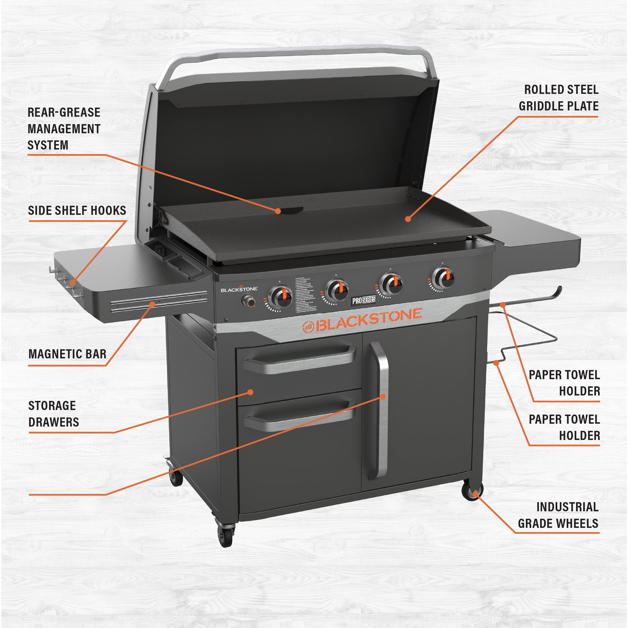 Blackstone ProSeries 4 Burner Steel 36