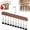 Brown, variant on 2026 New Pure Wood Rotating Closet Organizer with 10 Clips,Can Rotate 360° Space Saving Hanging Perfect for Leggings, Jeans, Skirts