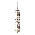 thumbnail image 5 of DecMode 32" Brown Wood Elephant Windchime with Beads and Cone Bells, 5 of 6