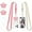Pink Ivory, variant on Phone Lanyard, Universal Adjustable Neck Strap for Phone Case Keys ID Badges Cell Phone Lanyard Compatible with iPhone, Samsung, Most Smartphones, 2 Pack, Black Pink