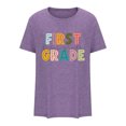 thumbnail image 4 of Liquidation d'Économies! BEFOKA T-Shirt pour Femmes Grande Taille, Blouse Décontractée d'Été pour Femmes, Haut Décontracté à la Mode pour Dames, Chandail Imprimé à Col Rond à Manches Courtes, 4 of 4