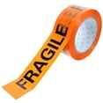 thumbnail image 1 of Mobutofu 1 Roll Orange Background with Black Text Fragile Tape for Shipping Protection 100m x 4.8cm, 1 of 8