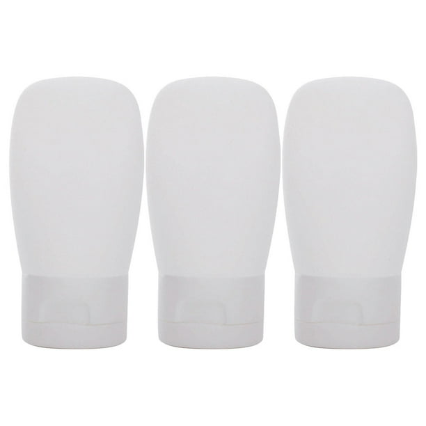 3 botellas de viaje, dispensadores portátiles, rellenables, para líquidos y lociones.