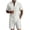 #222-White, variant on Kakii Cotton Linen Outfit Men 2 Piece Set Casual Short Sleeve Button Down V Neck Shirts Loose Shorts Soft Beach Two Piece