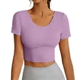 thumbnail image 2 of Women's Cropped Sports Bra Tank Top - Supportive Activewear for Yoga & Casual Wear, 2 of 6