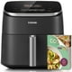 thumbnail image 1 of COSORI Air Fryer 9-in-1, Compact & Large 6-Qt, Fast Turbo Modes, 90-450°F Evenly Results with Precise Temperature Control, 95% Less Oil, Roast, Bake, Dry, Reheat, Frozen, Broil, Proof, Grey, 1 of 5