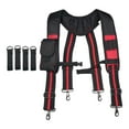 thumbnail image 5 of Kuntesetty Tool Belt Suspender 4 Point Tool Belt Harness for Carpenter Farmer Repairmen Black and Red, 5 of 9