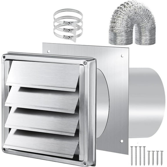 Dryer Vent Kits Through Wall with Hose/Duct Connectors/Plate Wall Ducting Kits