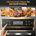 thumbnail image 5 of 24" Electric Single Wall Oven 2.5 Cu.ft Convection Stainless Steel Built-in Electric Ovens with 11 Functions, 8 Automatic Recipes, 2800W, 240V, Upgraded, 5 of 8