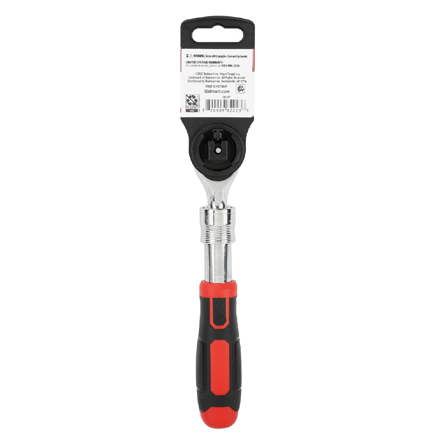 Hyper Tough 3/8-in Drive 72-tooth Extendable Pear Head Ratchet with Grip