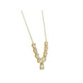 thumbnail image 3 of Baguette & Round Cut Diamond Bar Drop Necklace 14K Yellow Gold 1.75Cttw, 3 of 7